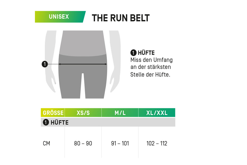 CEP Run Belt Größen